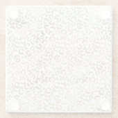 Gold Leopard Animal Print      Glasuntersetzer (Rückseite)