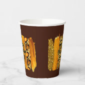 Gold & Leopard Brush Happy New Year 20xx Pappbecher (Links)