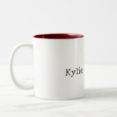 Gold Leopard Cat Zweifarbige Tasse (Links)