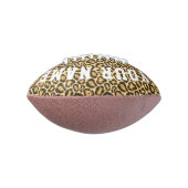 Gold Leopard Cheetah Animal Print Personalized Football (Gedreht 90)