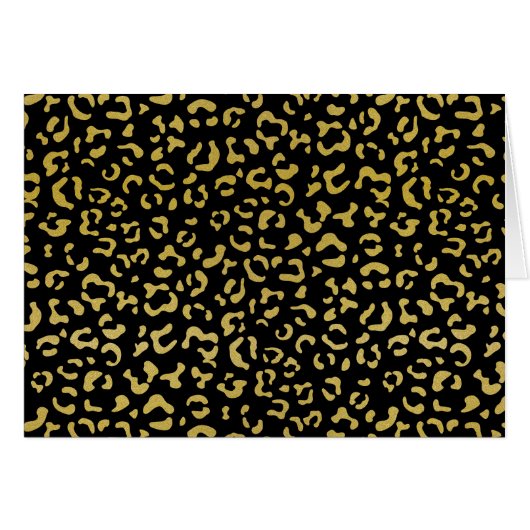 Gold Leopard, Gold Glitzer, Leopard Muster (Vorderseite (Horizontal))