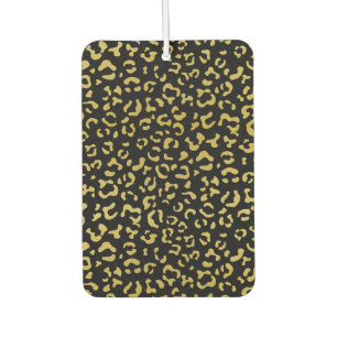 Gold Leopard, Gold Glitzer, Leopard Muster Autolufterfrischer