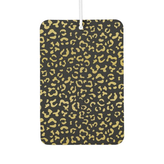 Gold Leopard, Gold Glitzer, Leopard Muster Autolufterfrischer (Vorderseite)