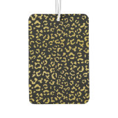 Gold Leopard, Gold Glitzer, Leopard Muster Autolufterfrischer (Rückseite)