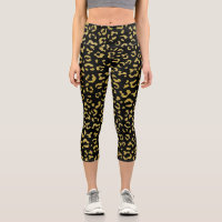 Gold Leopard, Gold Glitzer, Leopard Muster