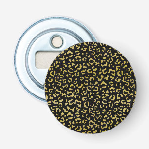 Gold Leopard, Gold Glitzer, Leopard Muster Flaschenöffner