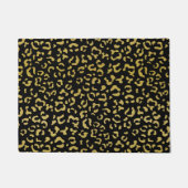 Gold Leopard, Gold Glitzer, Leopard Muster Fußmatte (Vorderseite)