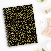 Gold Leopard, Gold Glitzer, Leopard Muster Planer