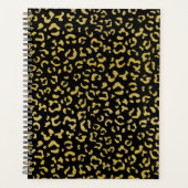 Gold Leopard, Gold Glitzer, Leopard Muster Planer (Vorderseite)