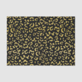 Gold Leopard, Gold Glitzer, Leopard Muster Seidenpapier (Vorderseite)