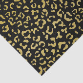Gold Leopard, Gold Glitzer, Leopard Muster Seidenpapier (Ausschnitt)
