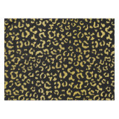 Gold Leopard, Gold Glitzer, Leopard Muster Tischdecke (Vorderseite (Horizontal))