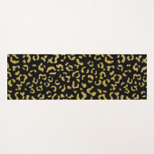 Gold Leopard, Gold Glitzer, Leopard Muster Yogamatte (Rückseite (Horizontal))