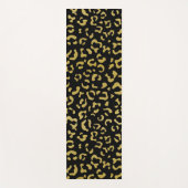 Gold Leopard, Gold Glitzer, Leopard Muster Yogamatte (Vorderseite)