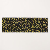 Gold Leopard, Gold Glitzer, Leopard Muster Yogamatte (Vorderseite (Horizontal))