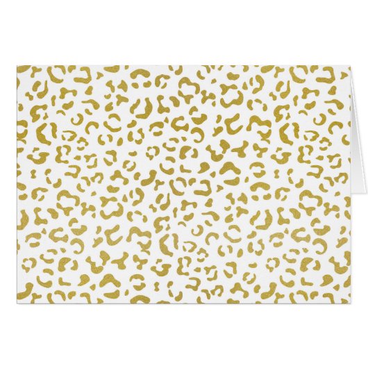 Gold Leopard, Gold Glitzer, Leopard Print (Vorderseite (Horizontal))