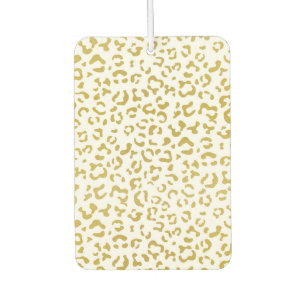 Gold Leopard, Gold Glitzer, Leopard Print Autolufterfrischer