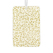 Gold Leopard, Gold Glitzer, Leopard Print Autolufterfrischer (Rückseite)