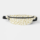 Gold Leopard, Gold Glitzer, Leopard Print Bauchtasche (Vorderseite)