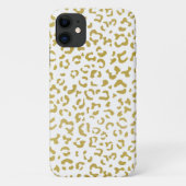 Gold Leopard, Gold Glitzer, Leopard Print Case-Mate iPhone Hülle (Rückseite)