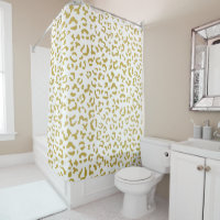 Gold Leopard, Gold Glitzer, Leopard Print