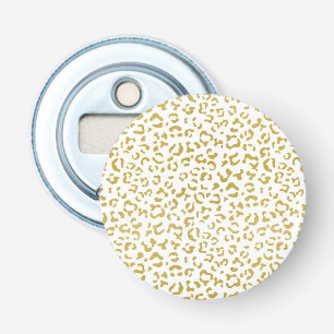 Gold Leopard, Gold Glitzer, Leopard Print Flaschenöffner