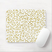 Gold Leopard, Gold Glitzer, Leopard Print Mousepad (Mit Mouse)