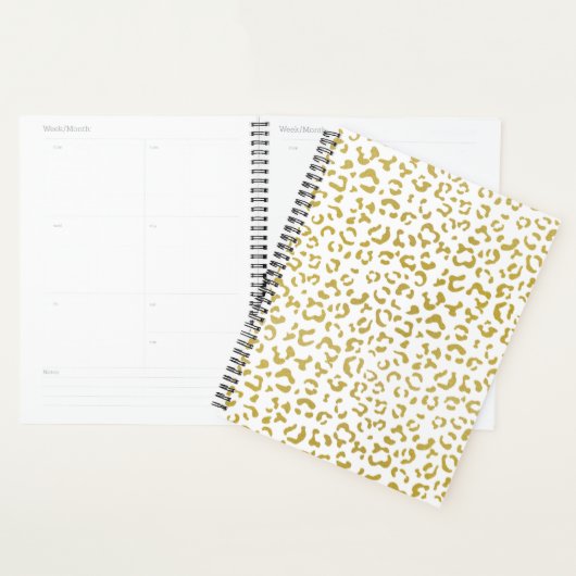 Gold Leopard, Gold Glitzer, Leopard Print Planer (Anzeige)