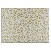 Gold Leopard, Gold Glitzer, Leopard Print Schneidebrett (Vorderseite)