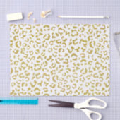 Gold Leopard, Gold Glitzer, Leopard Print Seidenpapier (Handwerk)