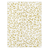 Gold Leopard, Gold Glitzer, Leopard Print Tischdecke (Vorderseite)