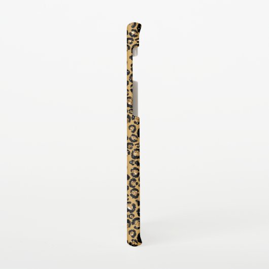 Gold Leopard Handgeschriebener Name Metal Case Mat Samsung Galaxy Hülle (Linke Seite)