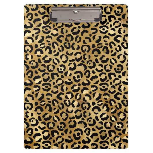 Gold Leopard Klemmbrett (Vorderseite)