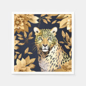 Gold Leopard Metall Serviette (Vorderseite)