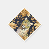 Gold Leopard Metall Serviette (Ecke)