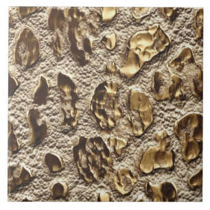 Gold Leopard Metallic Animal Spots Fliese