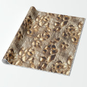 Gold Leopard Metallic Flecken Geschenkpapier (Ungerollt)