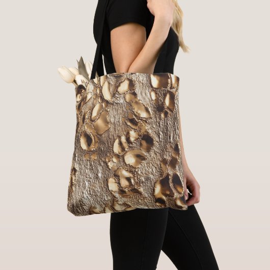 Gold Leopard Metallic Flecken Tasche (Von Nahem)