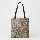 Gold Leopard Metallic Flecken Tasche (Vorderseite)
