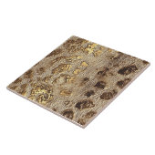 Gold Leopard Metallic Tierflecken Fliese (Seite)