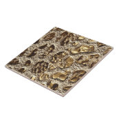 Gold Leopard Metallic Tierflecken Fliese (Seite)