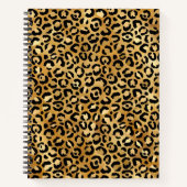 Gold Leopard Notizblock (Vorderseite)