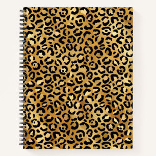 Gold Leopard Notizblock