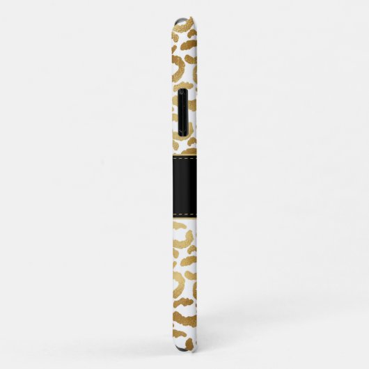 Gold Leopard Print Custom Case-Mate iPhone Fall Hülle (Hinten/Rechts)