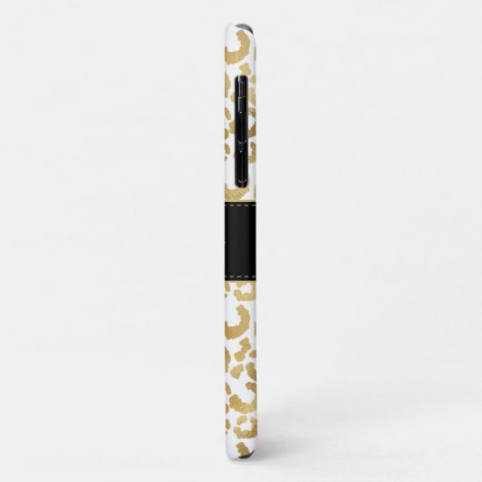 Gold Leopard Print Custom Case-Mate iPhone Fall Hülle (Hinten/Links)