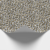 Gold Leopard Print Geschenkpapier (Ecke)