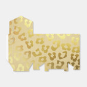 Gold Leopard Print Gift Favor Box Geschenkschachtel (Ungefaltet)