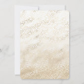 Gold Leopard Print Khaki Cream Beige Wasserfarbe Einladung (Rückseite)