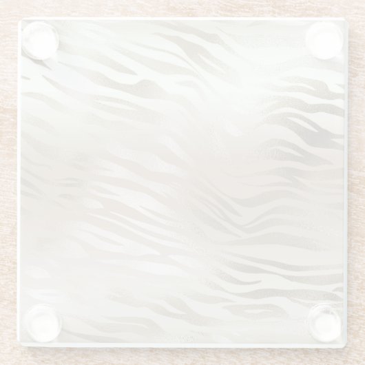 Gold Leopard Print Ombre Glass Untersetzer (Rückseite)