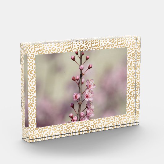 Gold Leopard Print Personalisiert Foto (Links)